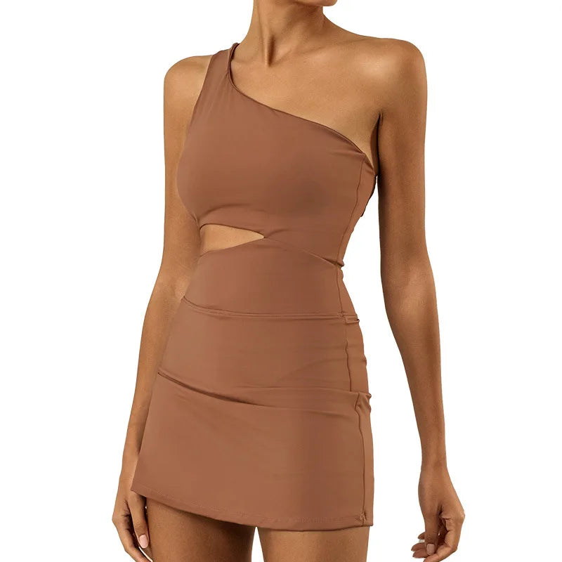 NaraFlow Shoulder Cut-Out Dress