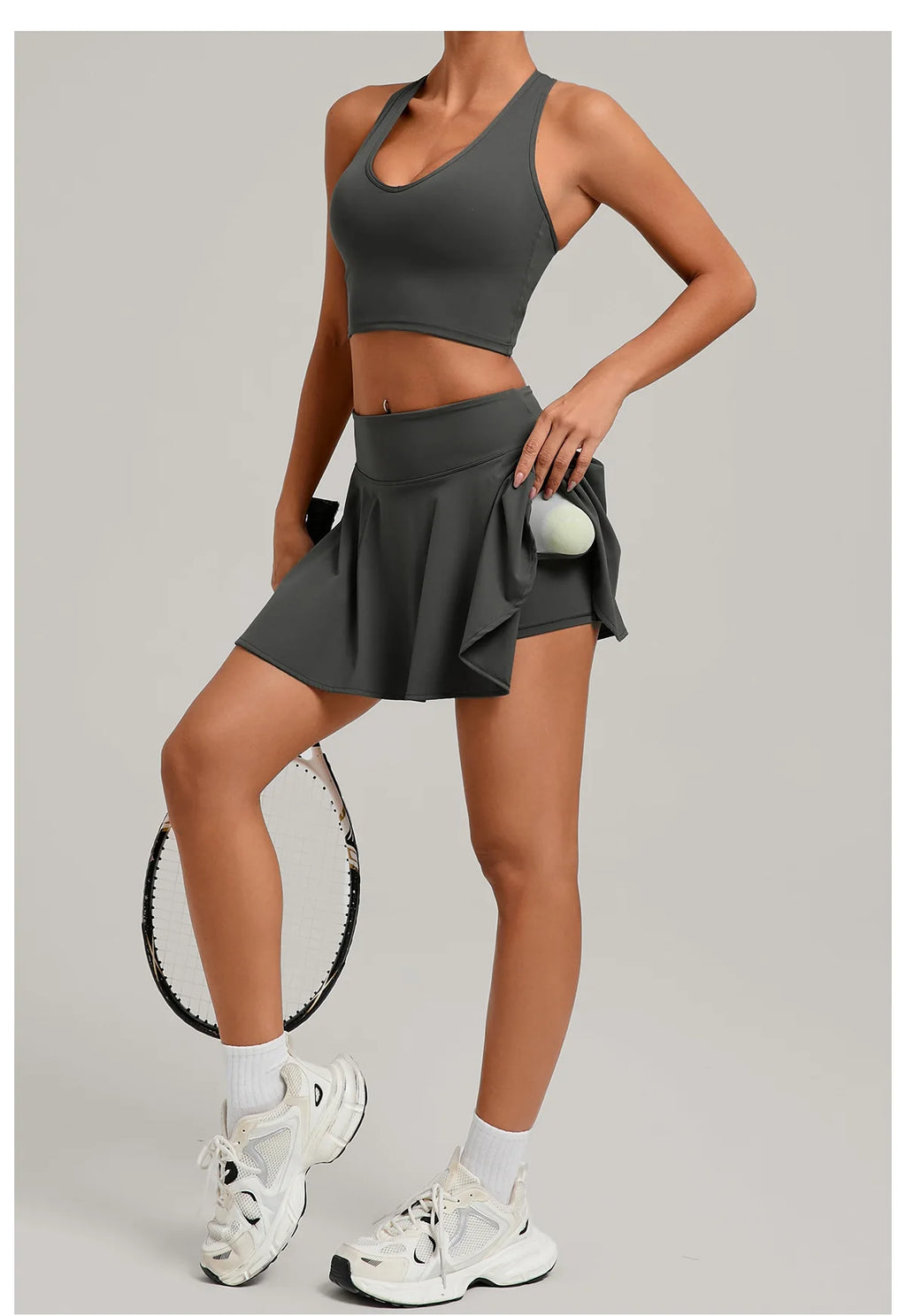 NaraFlow CourtFlow Tank Skirt Set