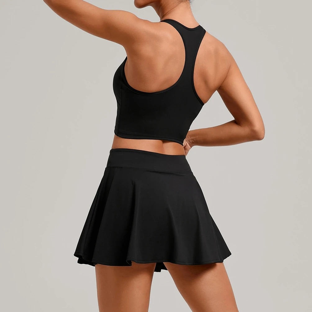 NaraFlow CourtFlow Tank Skirt Set