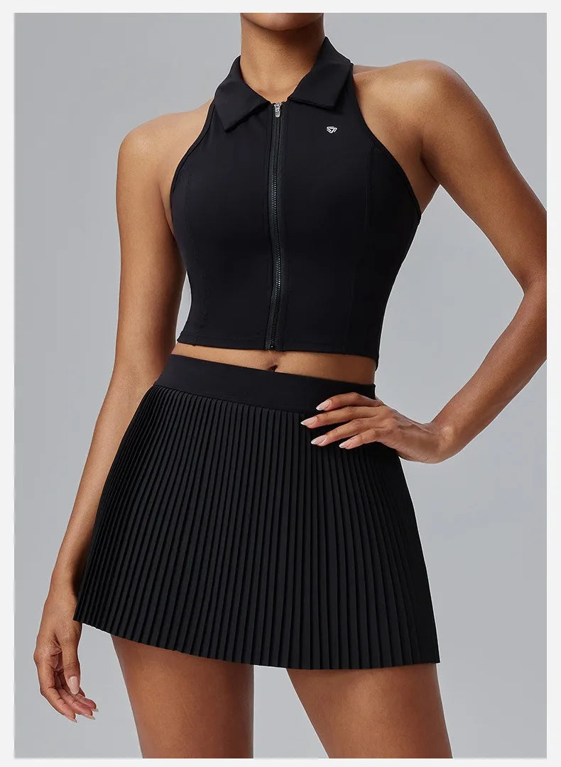 NaraFlow CourtPolo Skirt Set