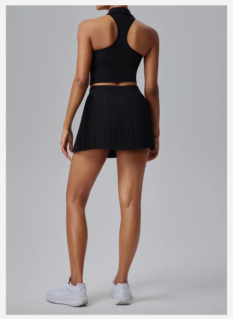 NaraFlow CourtPolo Skirt Set