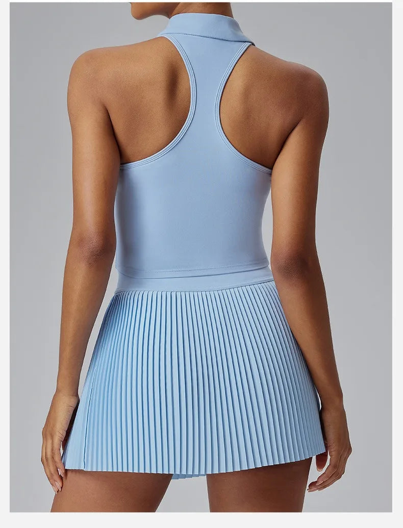 NaraFlow CourtPolo Skirt Set